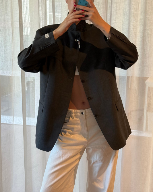 CF Mao Piercing Blazer - Greyish Black