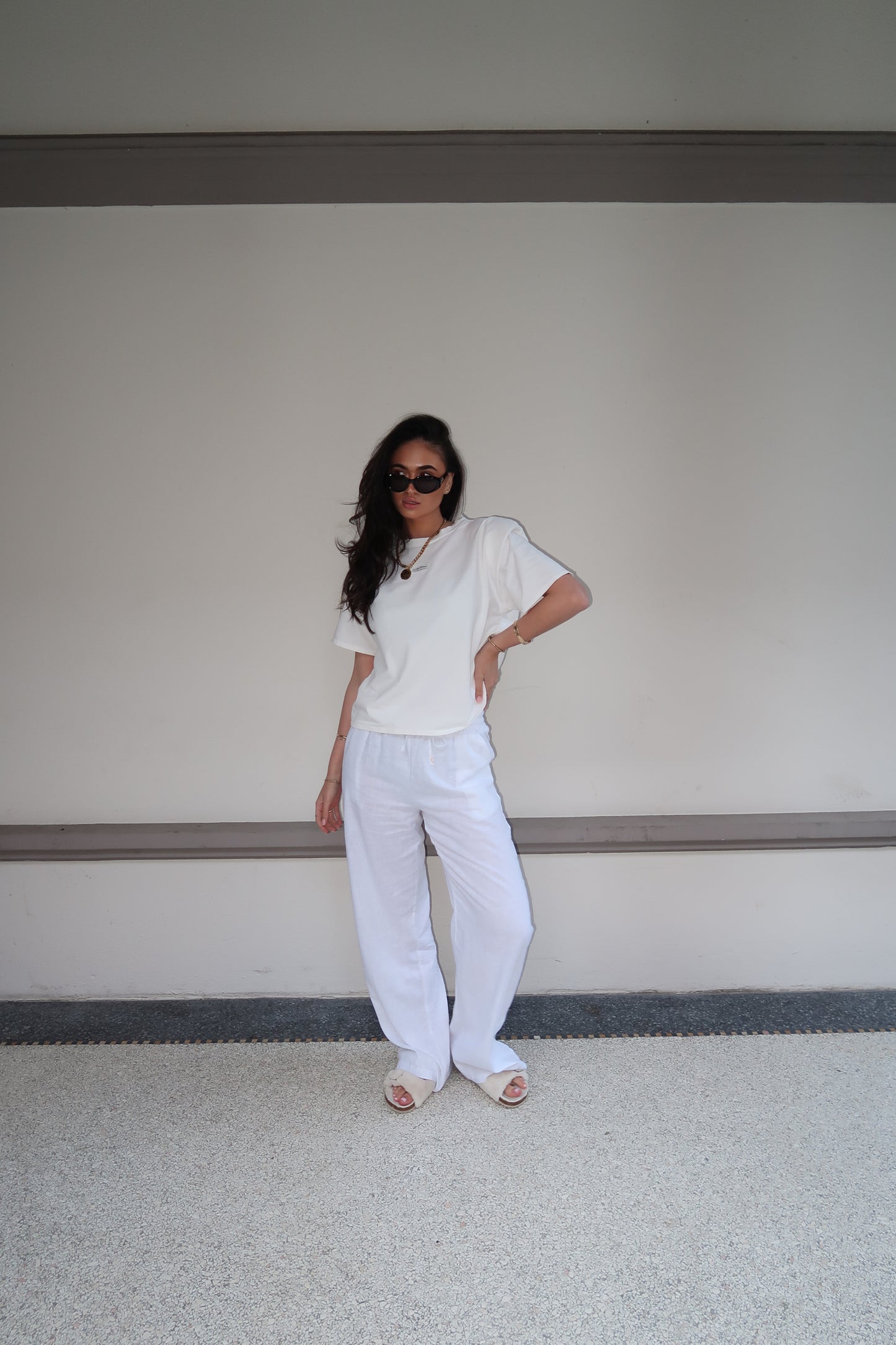 RAYAN TROUSERS - WHITE