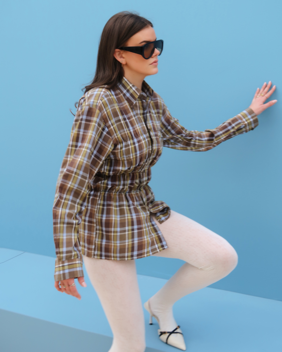 CF Smocked Shirt - Light Green