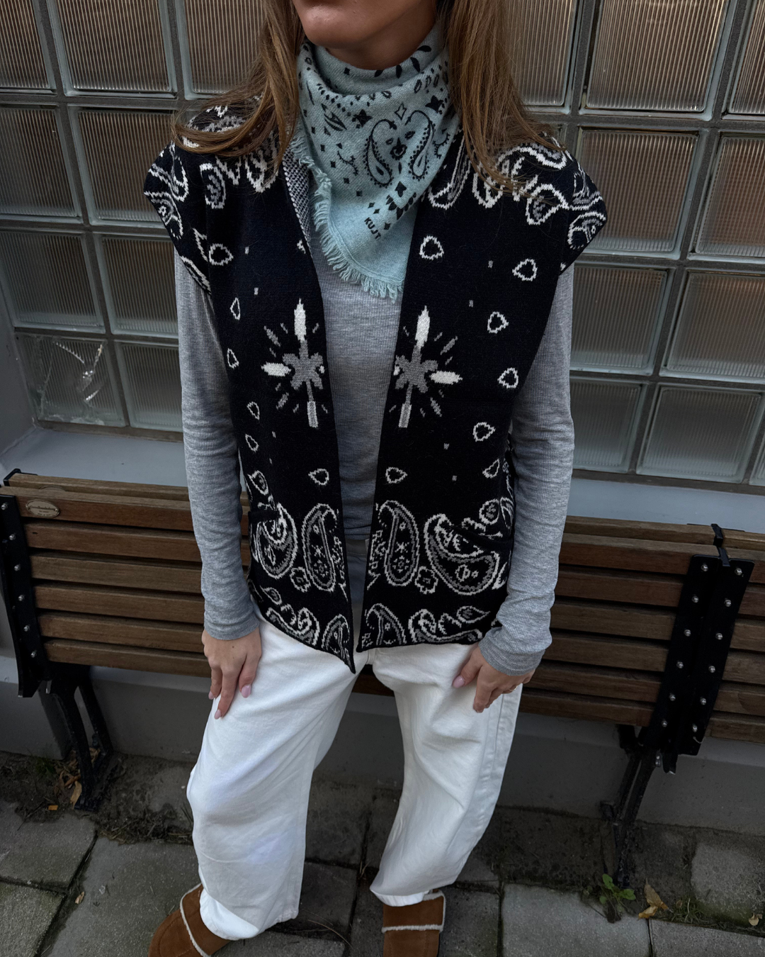 Bandana Gilet - Black