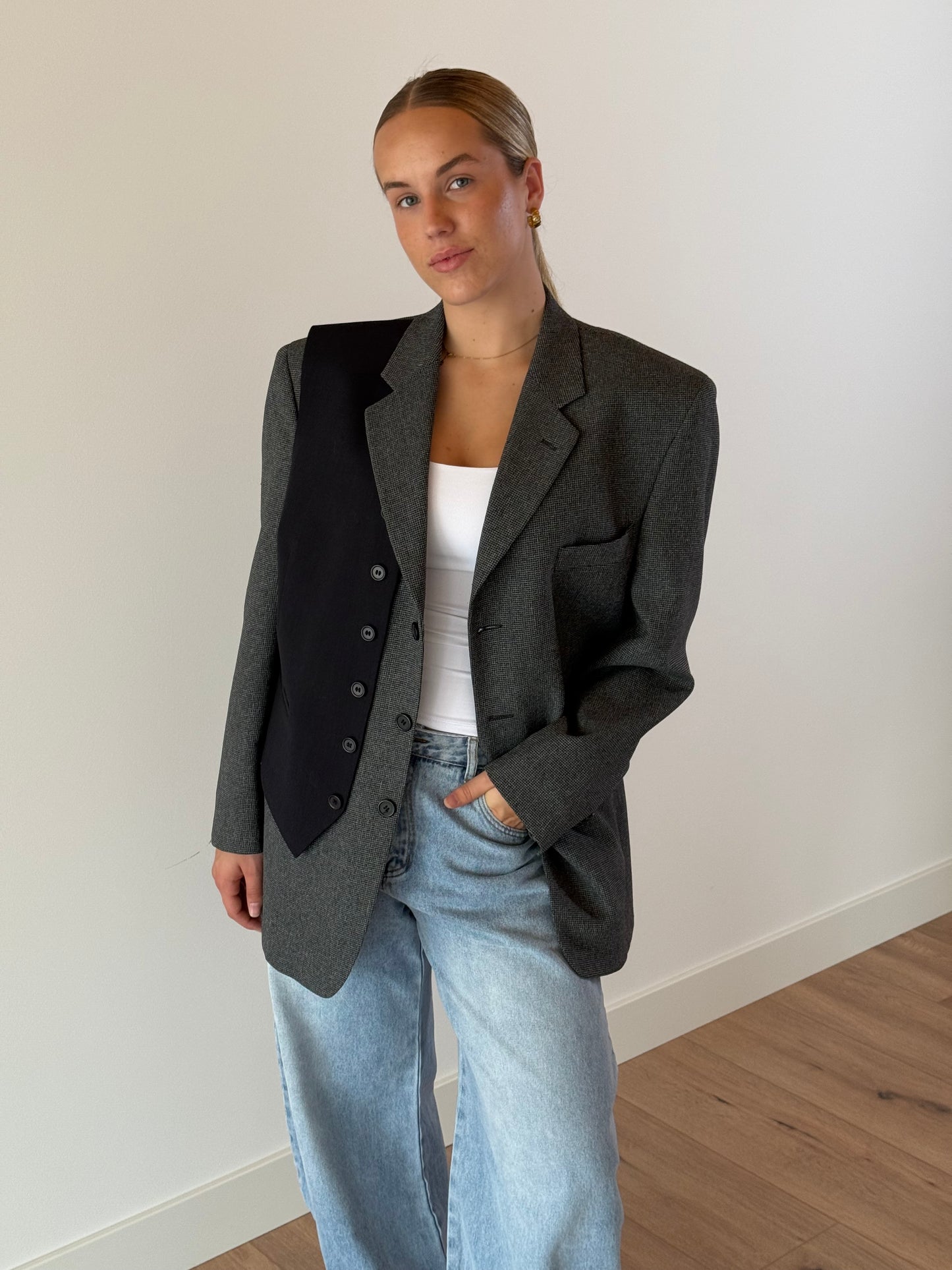 Vintage Fold Blazer - 178 Grey