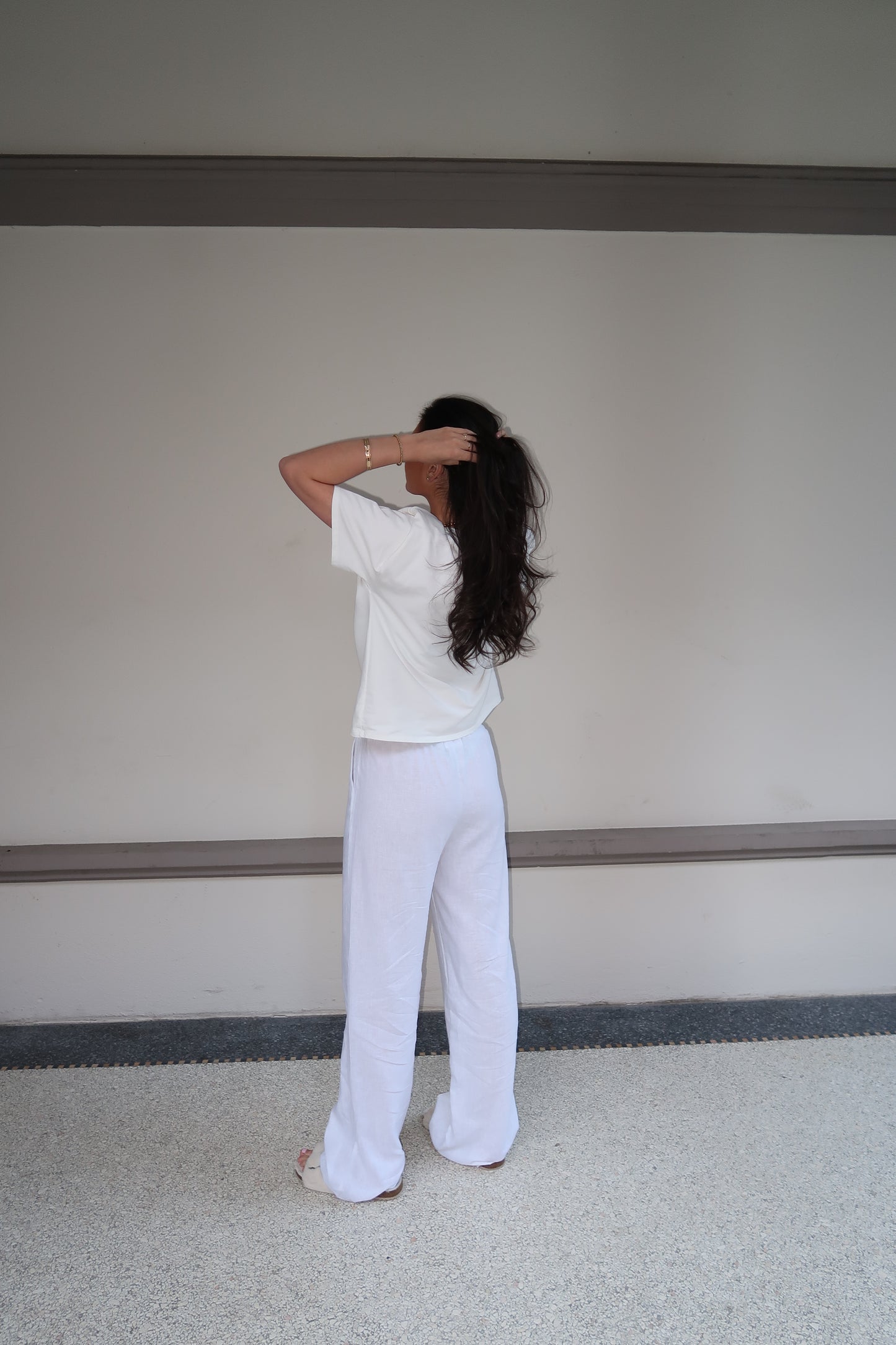 RAYAN TROUSERS - WHITE