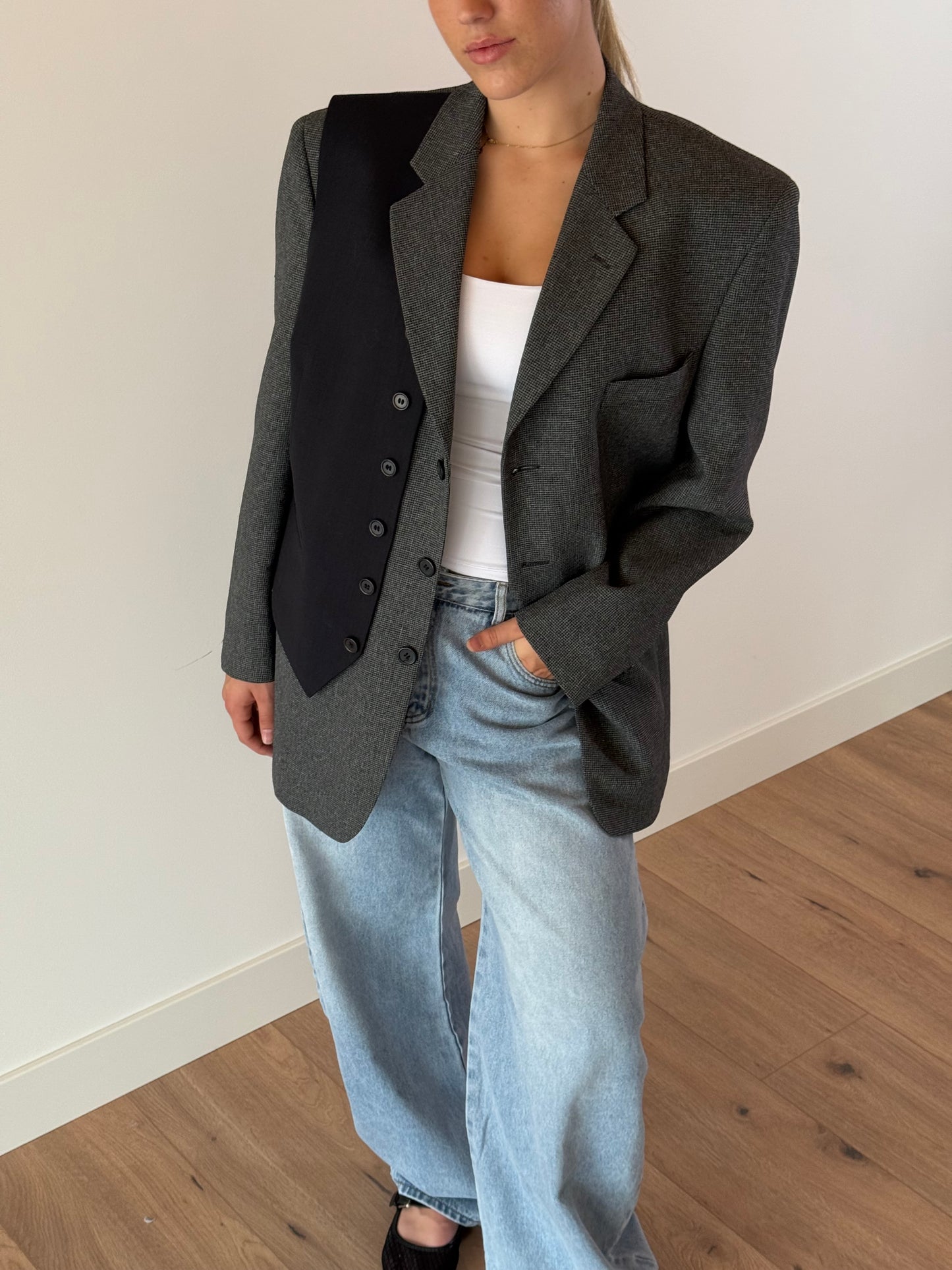 Vintage Fold Blazer - 178 Grey