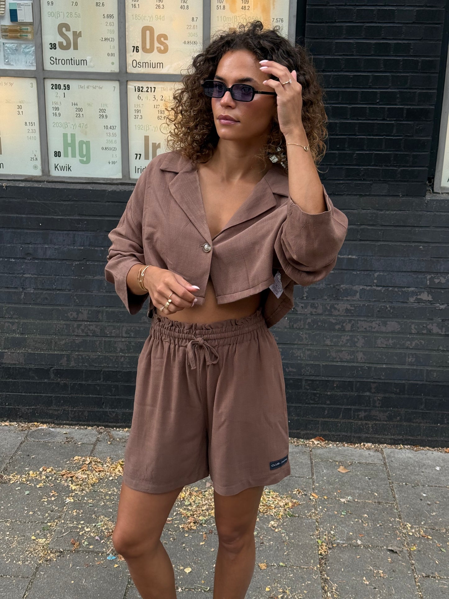 Kai Linnen Two Piece - Brique