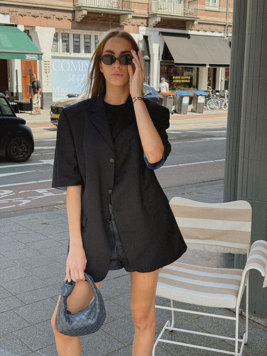 CF SS Blazer - Black Burgundy