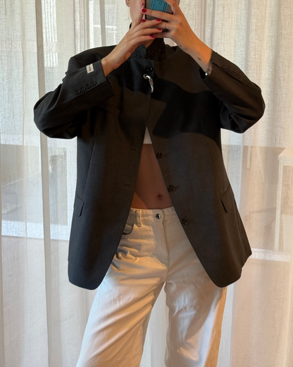 CF Mao Piercing Blazer - Greyish Black