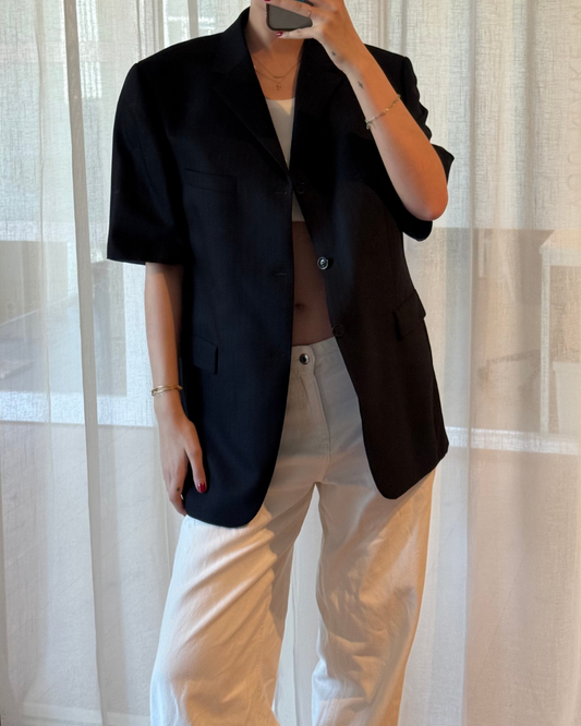 CF SS Blazer - Black Burgundy