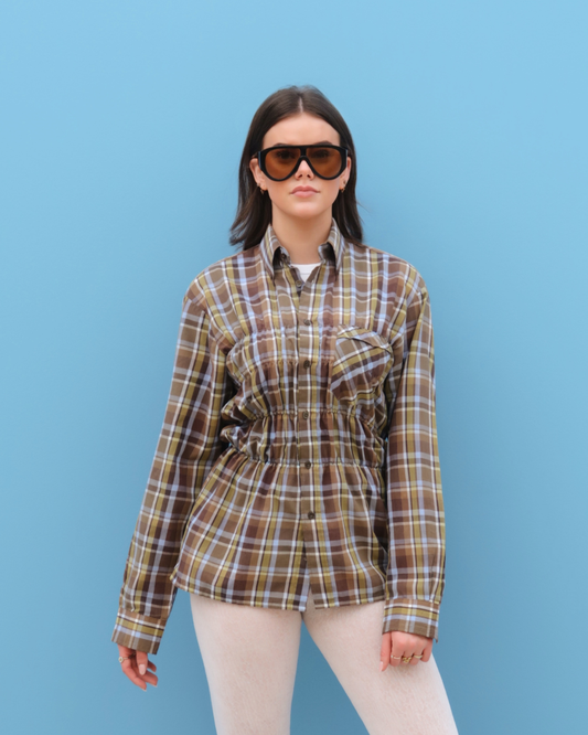 CF Smocked Shirt - Light Green