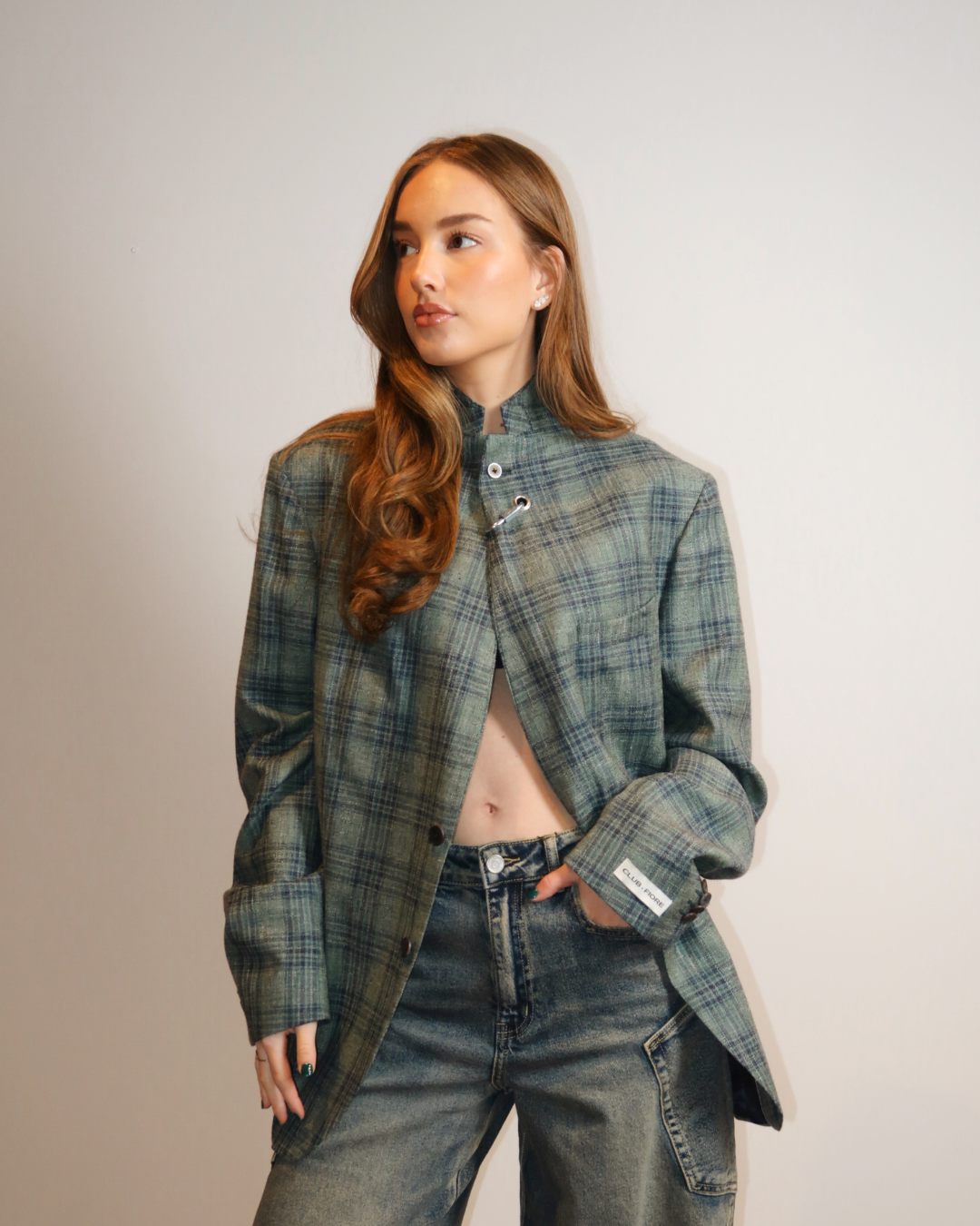 CF Mao Piercing Blazer - Ocean