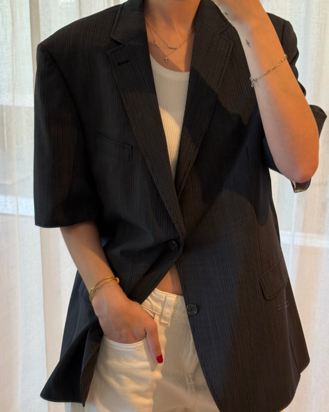 CF SS Blazer - Blue Grey
