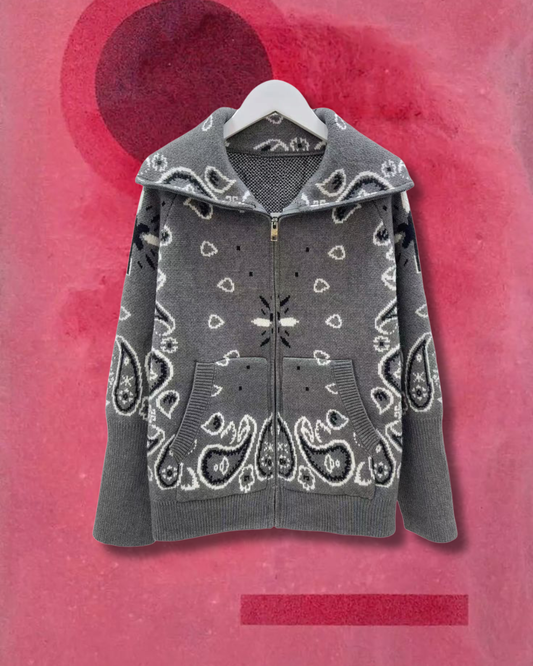 Bada Zip Cardi - Anthracite