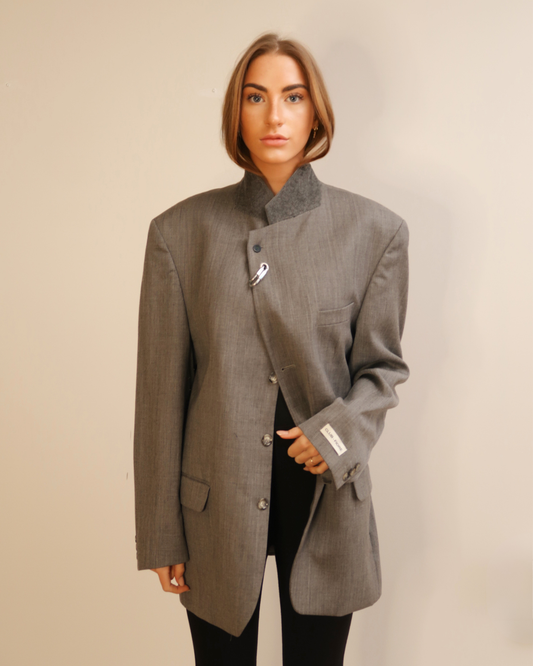 CF Mao Piercing Blazer - Light Grey