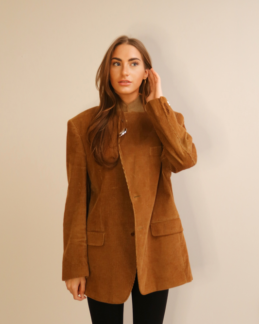 CF Mao Piercing Blazer - Camel Corduroy