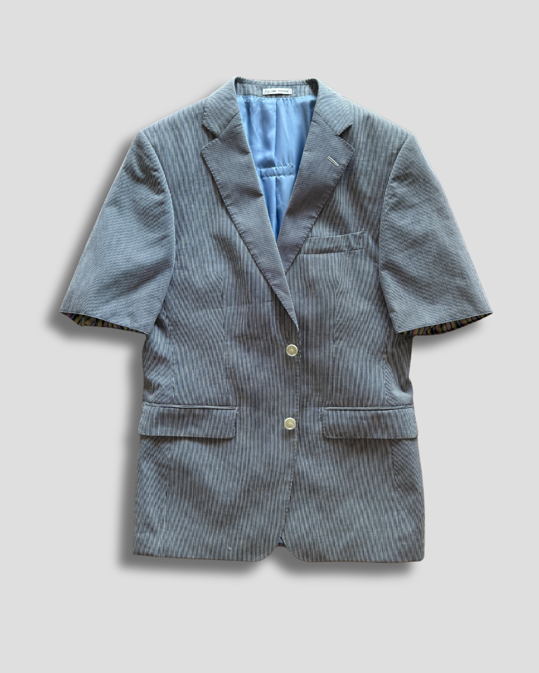 CF SS Blazer - Striped Light Grey