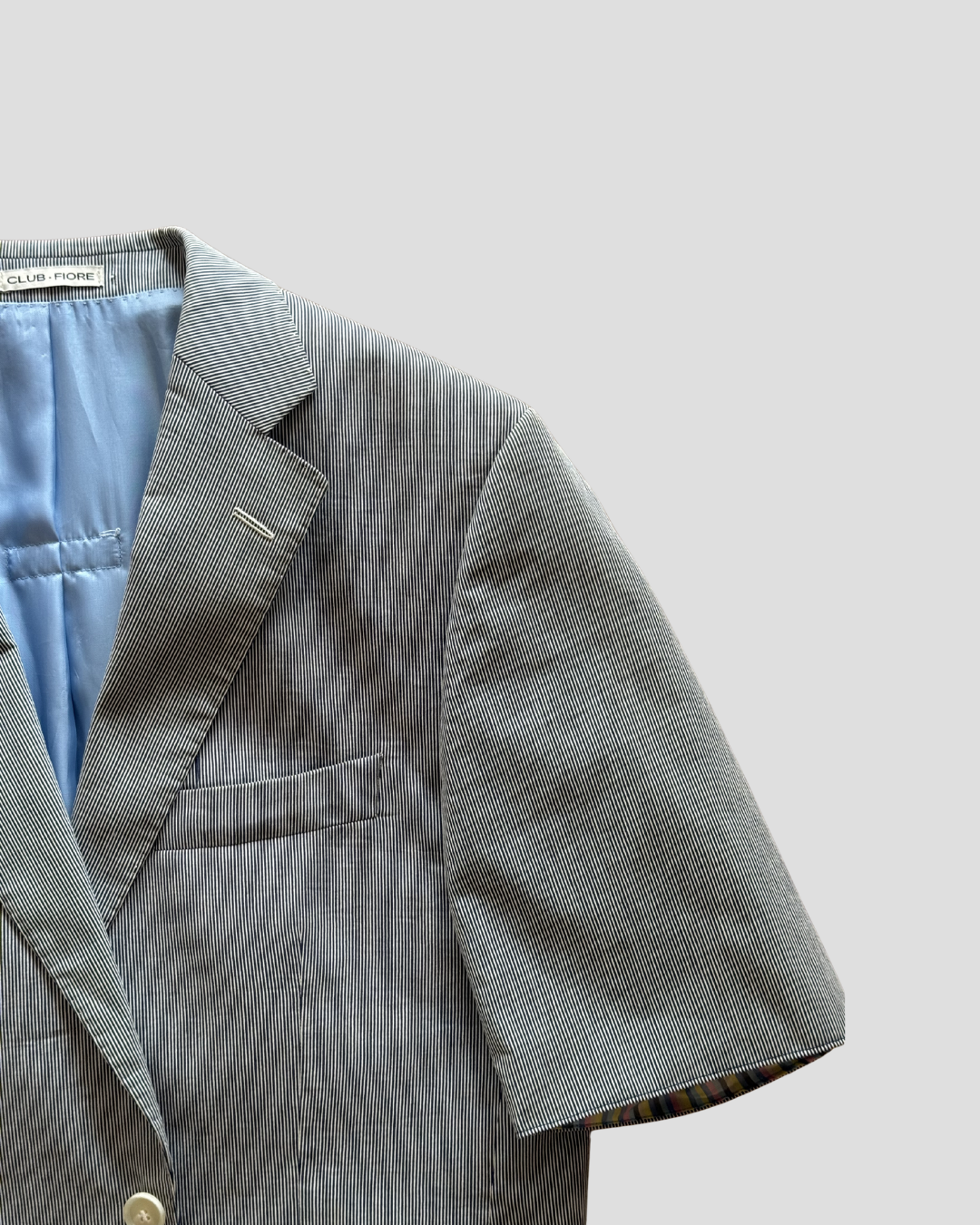 CF SS Blazer - Striped Light Grey