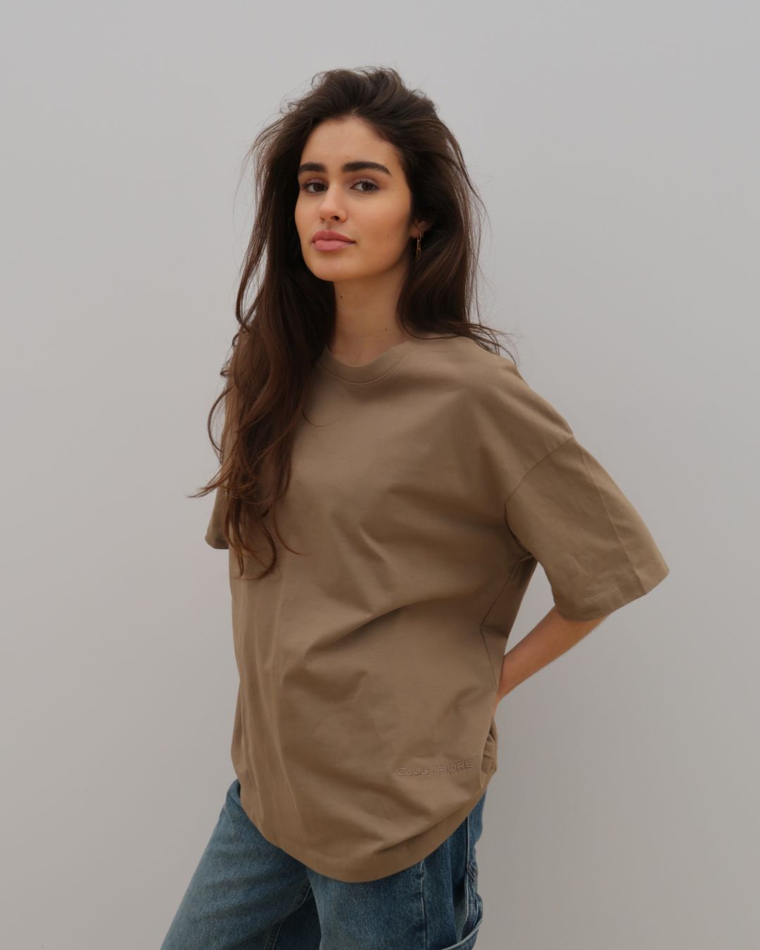 CF BOYFRIEND TEE - TAUPE