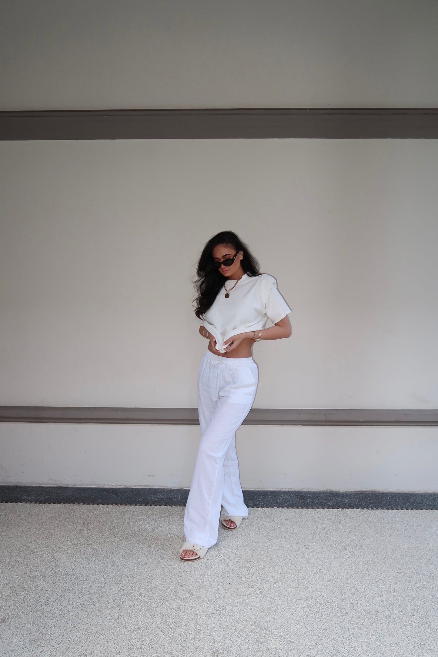 RAYAN TROUSERS - WHITE