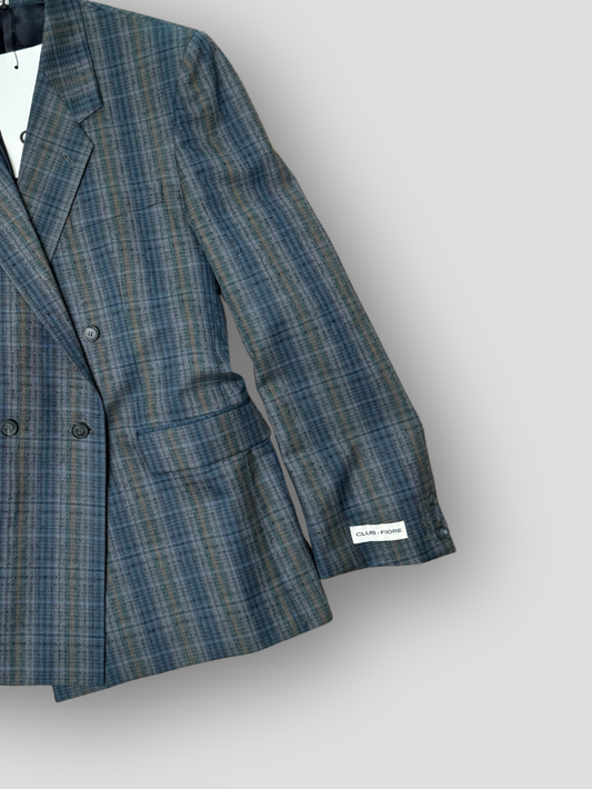 Vintage Waist Blazer - Ocean Blue 04