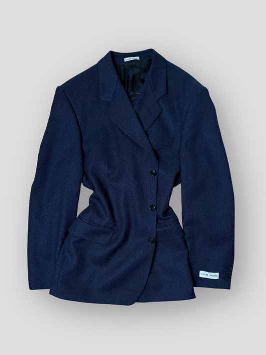 Vintage Adjustable Waist Blazer - Marine 09