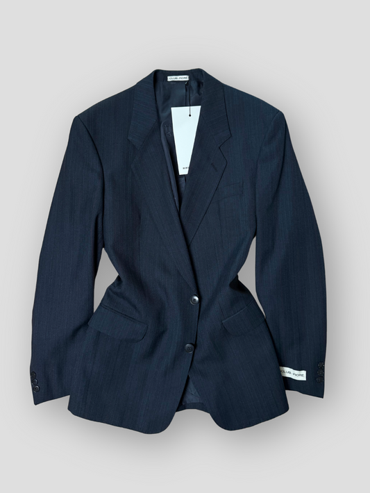 Vintage Adjustable Waist Blazer - Navy 02