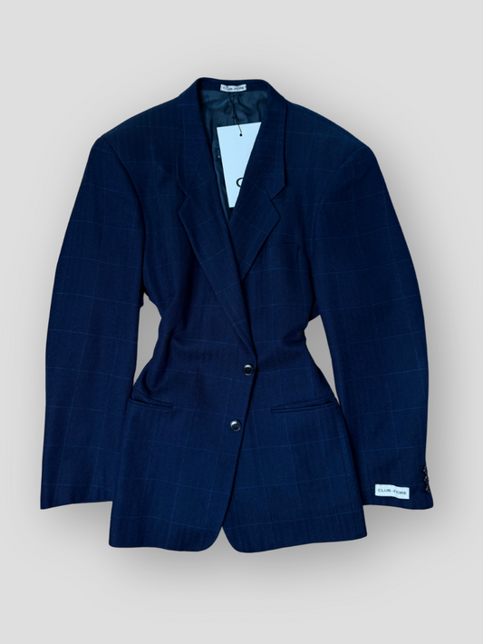 Vintage Adjustable Waist Blazer - Marine 05