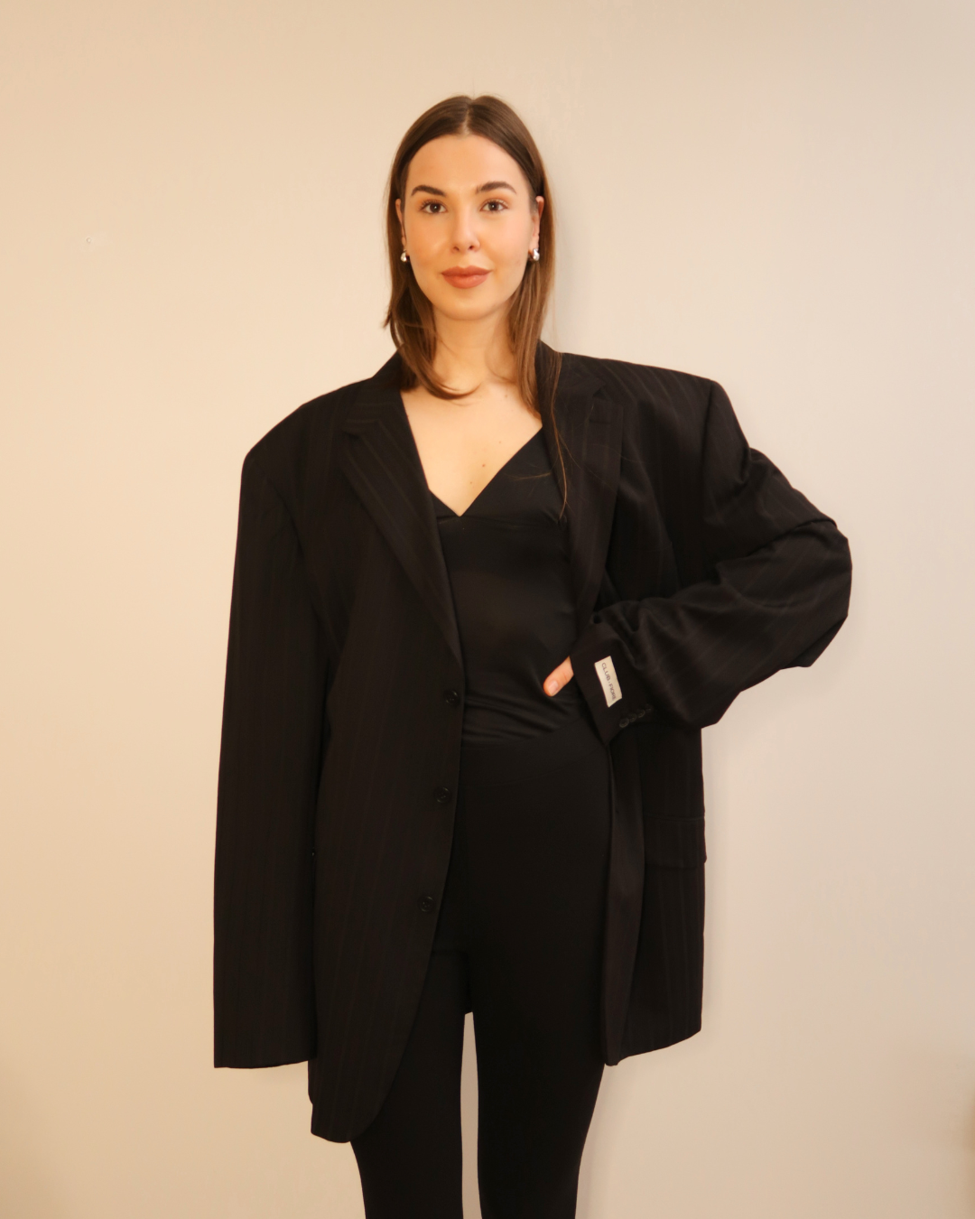 CF Waist Blazer - Black