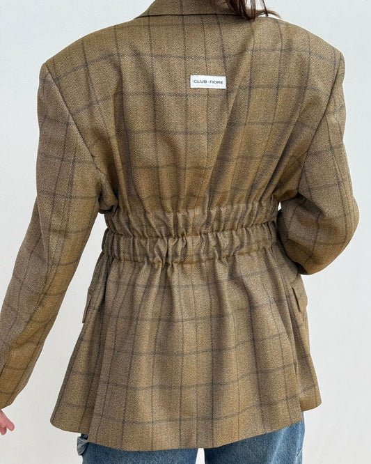 Vintage Waist Blazer - 171 Beige