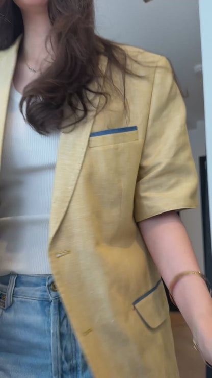 CF SS Blazer - Butter Yellow