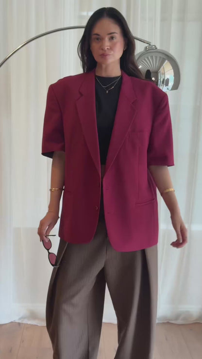 CF SS Blazer - Plum